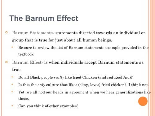 Image result for The Barnum effect