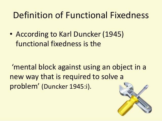 Image result for Functional fixedness
