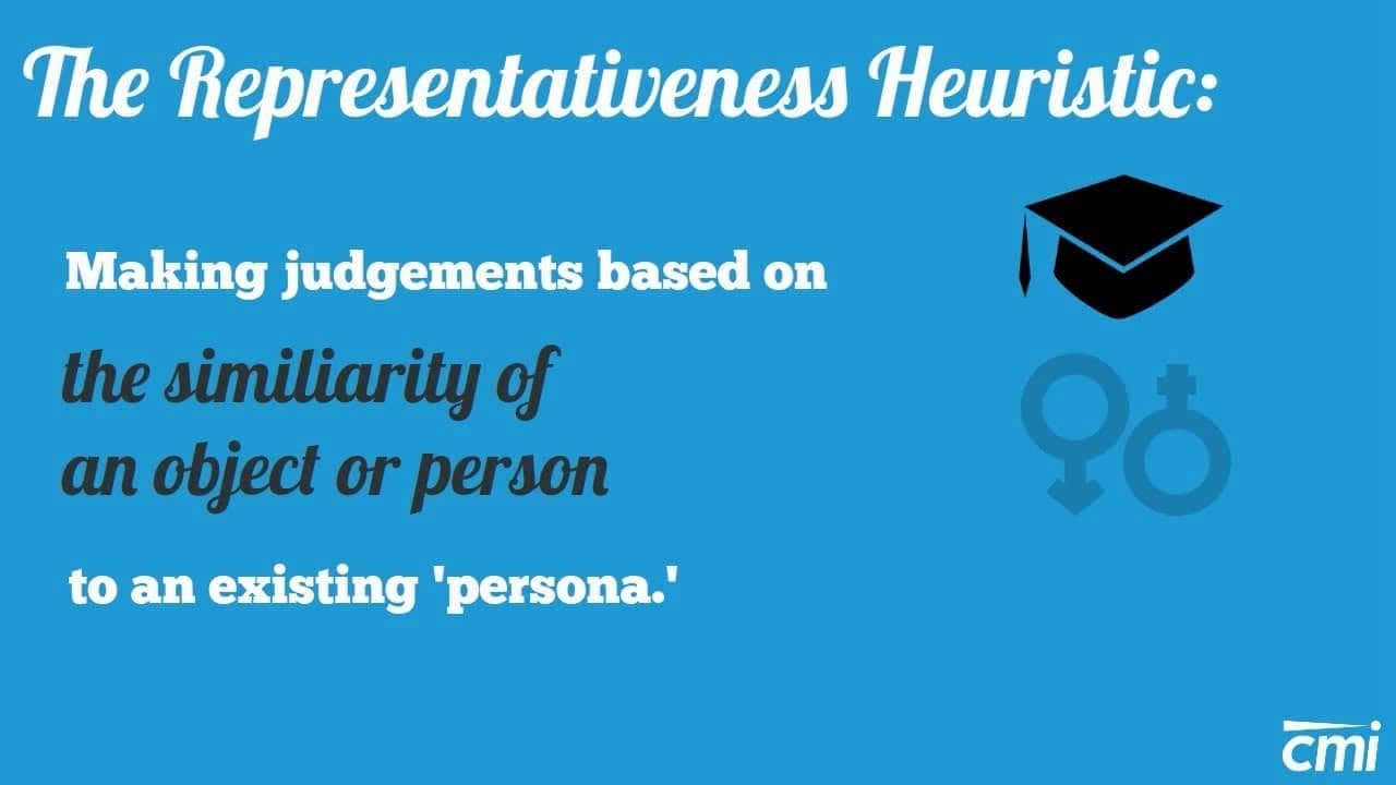 Image result for representativeness heuristic