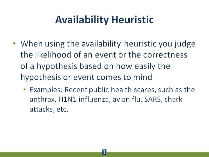 Image result for availability heuristic