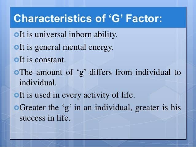 Image result for g-factor theory