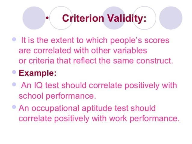 Image result for criterion validity
